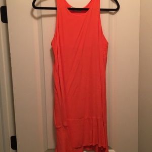 Coral flowy dress